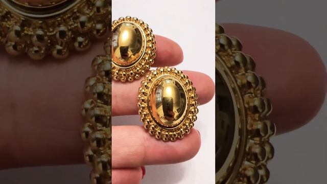 Потрясающие подиумные клипсы Monet, винтаж из США смотреть онлайн