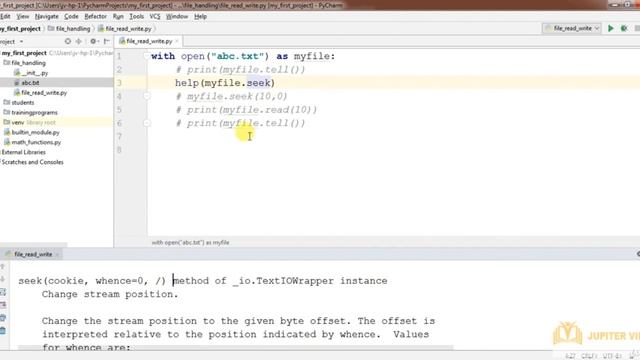13.5 Tell and Seek Function | File Management | Learn Python Programming Step by Step Tutorials смотреть онлайн