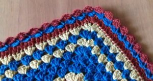 Крвсивая обвязка пледа.