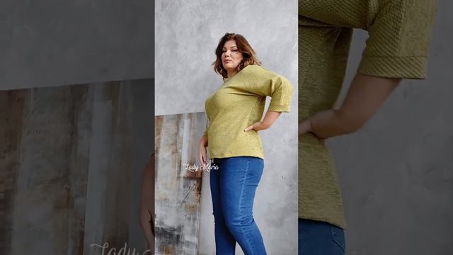 Туника ангорка с вставкой 