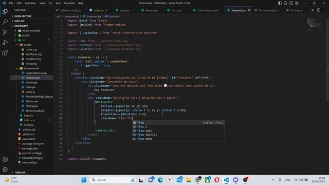 Create a responsive animated Matrix website with React.js and Tailwind CSS смотреть онлайн