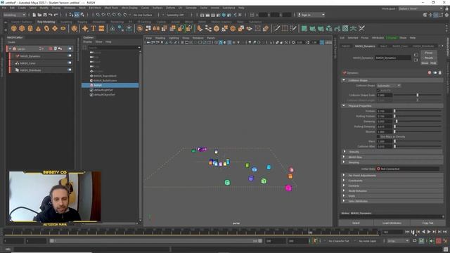 AUTODESK MAYA - COMO USAR O NODE DE DYNAMICS DO MASH EDITOR MOTION GRAPHICS смотреть онлайн