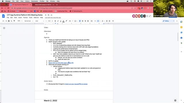 App Runtime Platform Working Group [April 6, 2022] смотреть онлайн