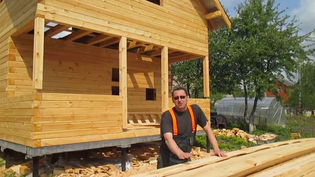 Видео-отзыв о строительстве бани из бруса 6x6, МО, Дмитровский р-н, с. Белый Раст смотреть онлайн
