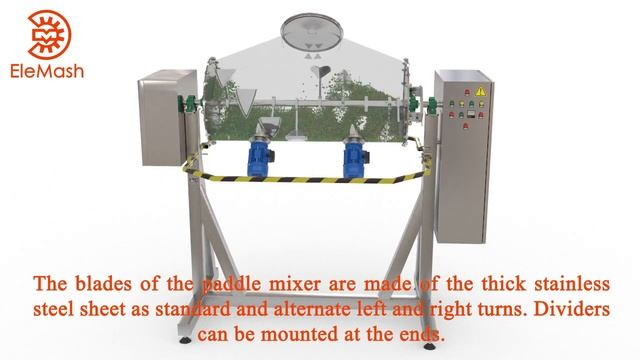 Industrial mixer for chemicals, series SP, the paddle mixer | Elemash смотреть онлайн