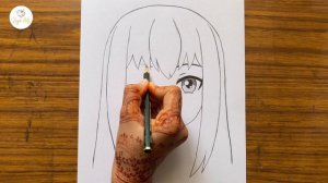 How to draw anime girl || How to draw for beginners|| Cute anime drawing tutorial || Anime drawing