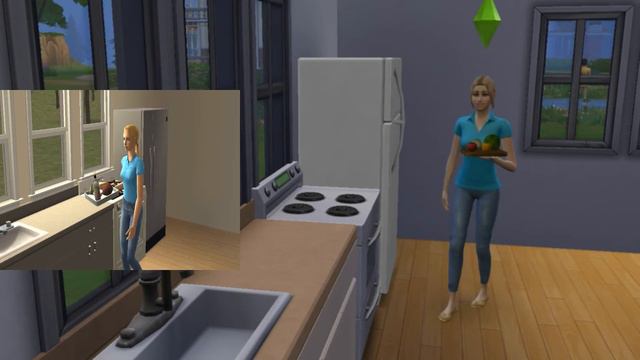 Sims 2 Vs Sims 4 | Бытовые анимации
