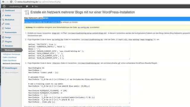Wordpress 3.3 Multisite installieren und einrichten смотреть онлайн