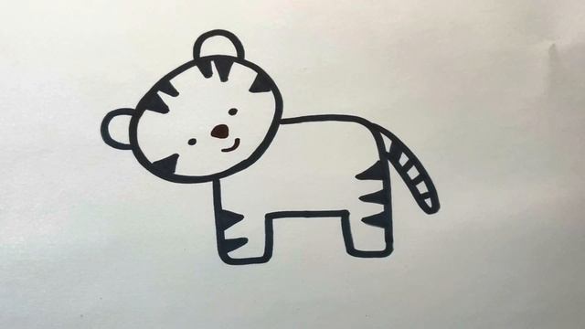 Как нарисовать тигра смотреть онлайн