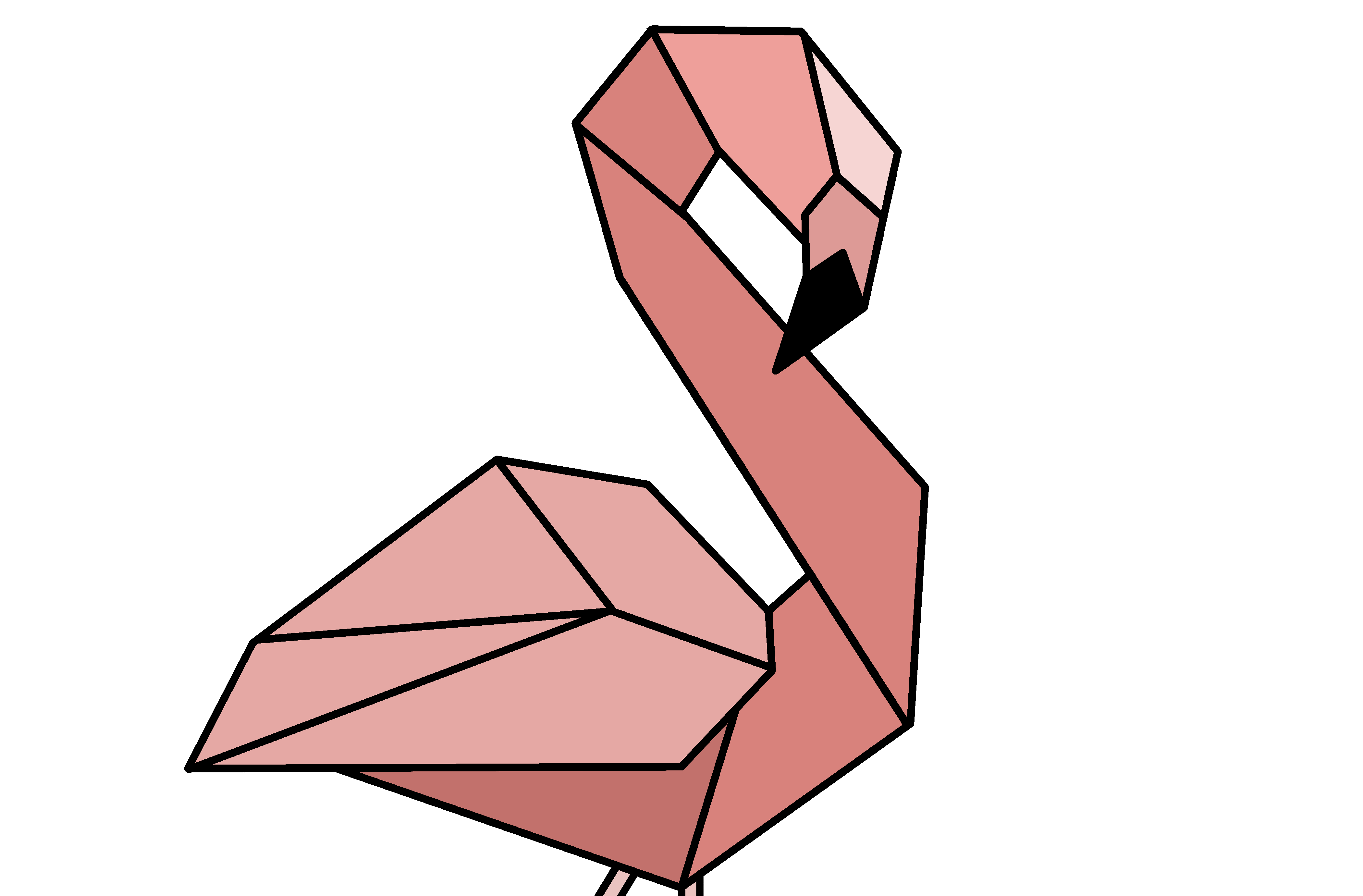 Как нарисовать фламинго \\ HOW TO DRAW A GEOMETRIC PATTERN // геометрический рисунок по клеточкам смотреть онлайн