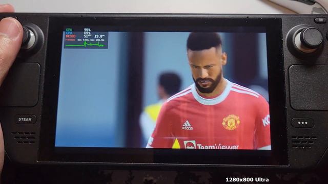 STEAM DECK - FiFa 22 Ultra Settings Gameplay смотреть онлайн