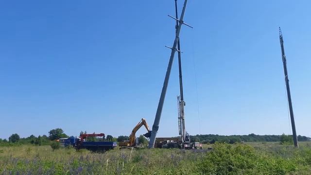 ООО НПО "МуромЭнергоМаш" - Установка опоры ВЛ ЛЭП типа ПМ 220 в Калининграде смотреть онлайн