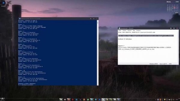 Установка Windows 11 при помощи консоли PowerShell
