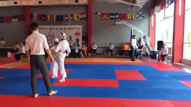 Павлова Александра Каратэ Кекусинкай Чемпионат ЮФО-2021 смотреть онлайн
