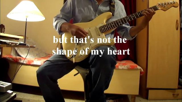 STING - SHAPE OF MY HEART ( instrumental cover lyrics ) смотреть онлайн