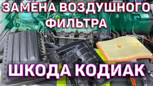 Замена воздушного фильтра - Шкода Кодиак