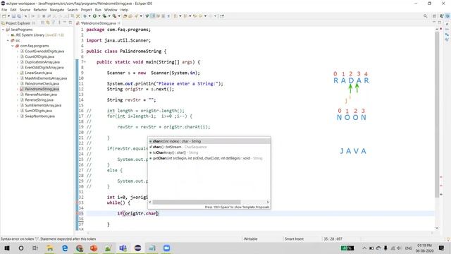 Important Java Program for Interviews Pgm 13: How to Find Given String is Palindrome String or Not смотреть онлайн