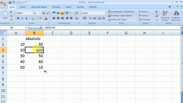 Excel básico diferença valor absoluto e relativo смотреть онлайн