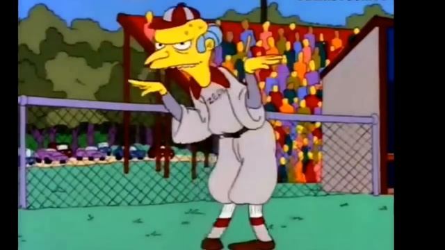 mr burns baseball signals homer at the bat смотреть онлайн