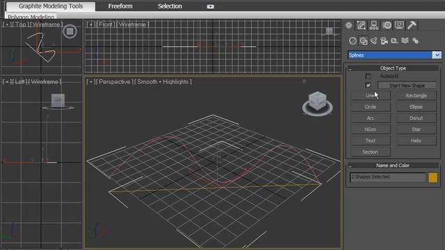 17. Сплайны 3D MAX смотреть онлайн