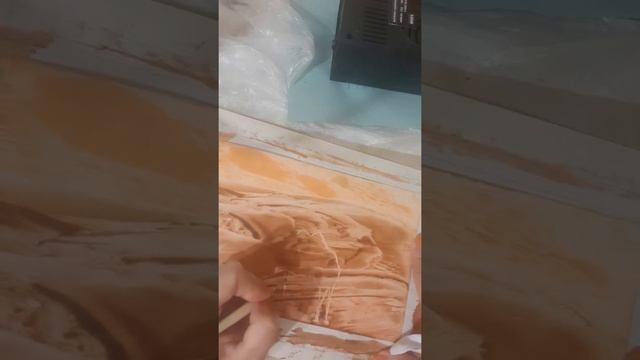 Арт. Восковый скетч. Верблюд в пустыни. Быстрое рисование. Горячий воск и утюг #shorts# смотреть онлайн