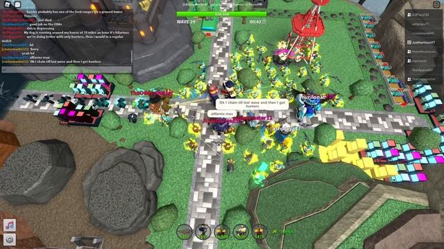 120 HUNTERS VS. THE FALLEN KING!! Tower Defense Simulator - ROBLOX смотреть онлайн