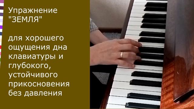 Прекрасное упражнение для цепкости пальцев и выработки хорошего ощущения дна клавиатуры (Упр. ЗЕМЛЯ смотреть онлайн