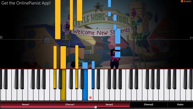 Steven Universe Future - Looking Forward - Piano Tutorial / Piano Cover смотреть онлайн