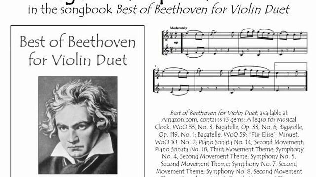 Beethoven’s Bagatelle, Op. 33, No. 6, for violin duet смотреть онлайн