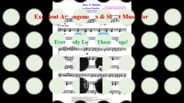 "Jazz 'n' Samba" for Violin and Piano (Sheet Music) смотреть онлайн