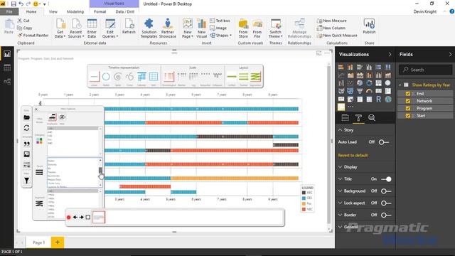 Power BI Custom Visuals - Timeline Storyteller смотреть онлайн