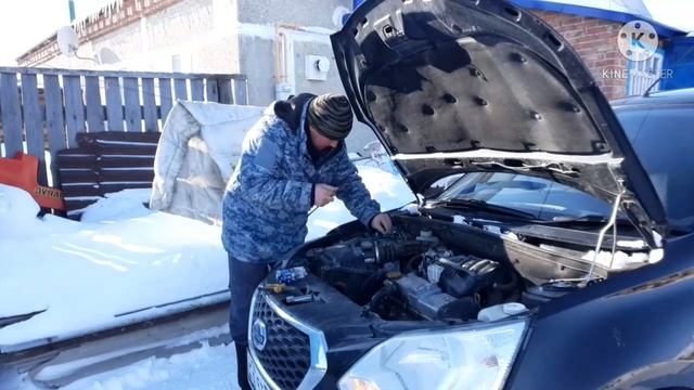 Замена ламп ДХО и БД огней на Датсун он-до . смотреть онлайн