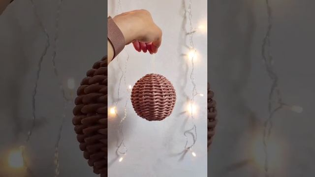 Плетеные ёлочные шары смотреть онлайн