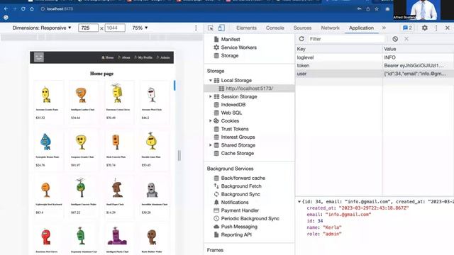 Building an Online Shop with React and Redux toolkit Part two authentication, jwt token смотреть онлайн