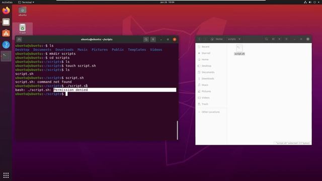 How to create and run a script in Ubuntu смотреть онлайн