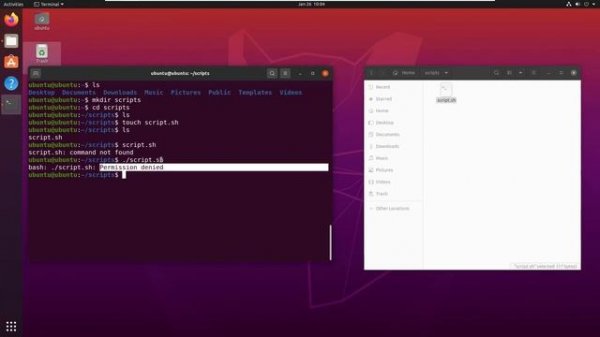 How to create and run a script in Ubuntu