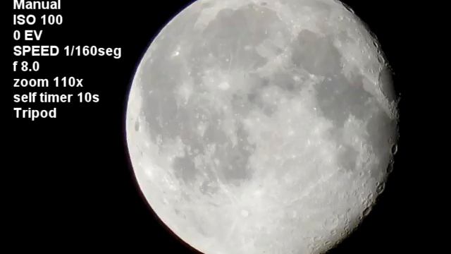 SONY DSC-HX100V (The moon) смотреть онлайн