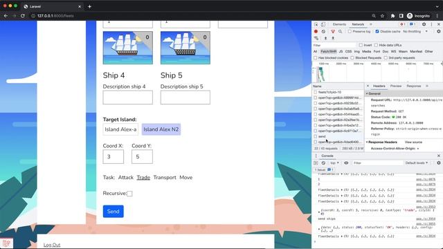 Development of a Browser-based Game #35: Laravel 8, React JS, TypeScript, improve fleet page, part смотреть онлайн