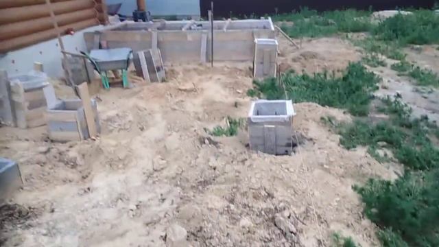 Изготовление столбчатого фундамента. смотреть онлайн