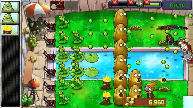 Plants vs Zombies #30 Конец Бассейна Уровень 3-10 смотреть онлайн