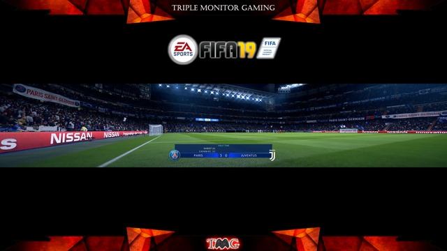 FIFA 19 Paris Saint-Germain F.C. VS Juventus | Triple monitor gameplay 5760x1080 смотреть онлайн