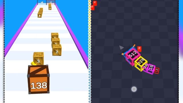 Satisfying Mobile Game/ 2048.io cube arena vs number box run - snake arena 2048 gameplay mobile смотреть онлайн