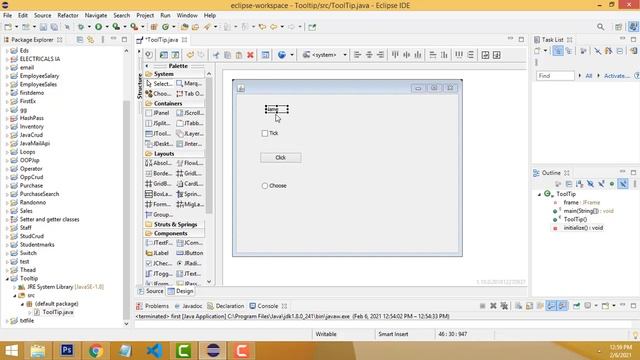 ToolTip using Java смотреть онлайн