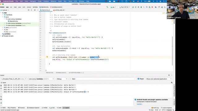 Kotlin Lambdas (AppPort Academy - Android; Week 02, Lesson 05) смотреть онлайн