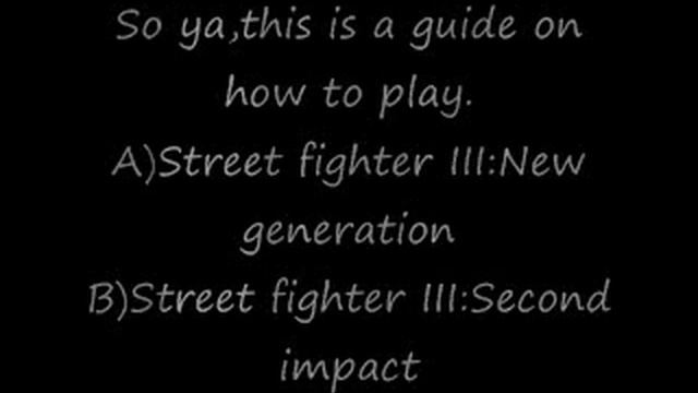 How to play Street fighter III on M.A.M.E смотреть онлайн