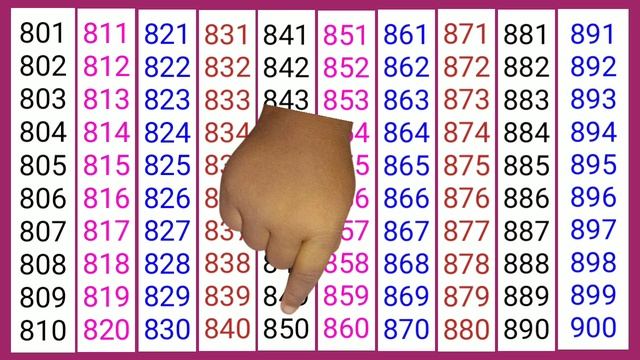 गणित-गिनती 801 से 900 तक Maths- Counting from 801 to 900/ ginti 801 se 900 tak/ Counting 801-900 || смотреть онлайн