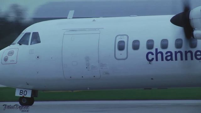 Sweet engine sound + ATC, 10min of Closeup Takeoffs at Manchester. смотреть онлайн