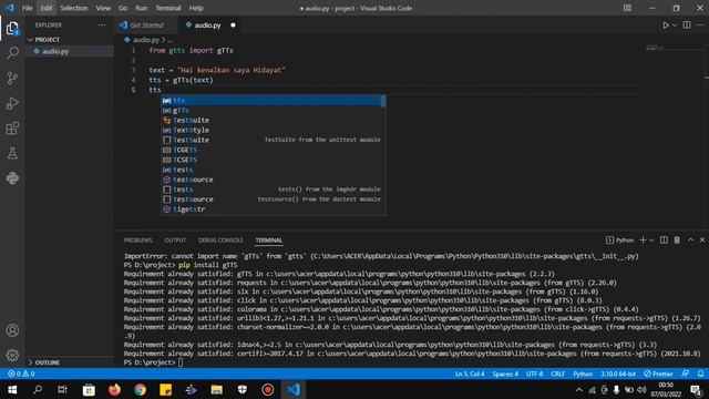 Python GTTS Module | Rubah File Txt MP3 | Rubah Text Menjadi Suara Menggunakan Python смотреть онлайн
