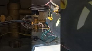 замена вторичного теплообменника и проверка котла.