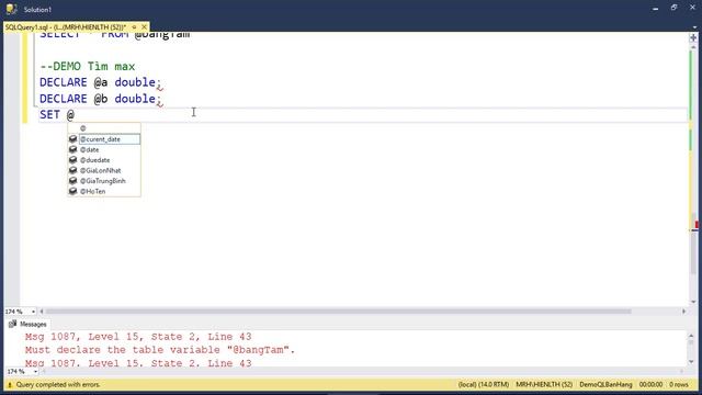 [SQL Server] #09 - Lập trình T-SQL смотреть онлайн